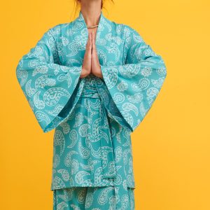 12 AFALES KIMONO TURQOISE