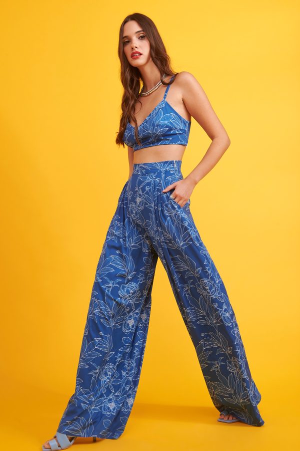 18 KEDROS PANTS FILI TOP OCEAN BLUE