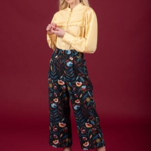 5 chaton pumpkin crop pants