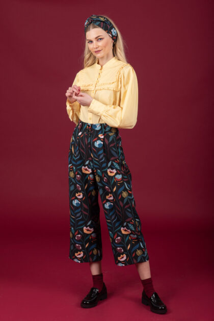 5 chaton pumpkin crop pants